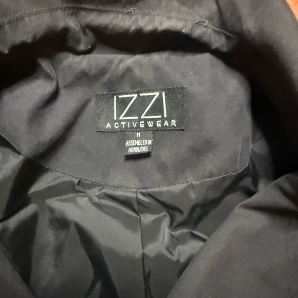 IZZI ACTIVEWEAR Black Double-Breasted Peacoat - Picture 5 of 6